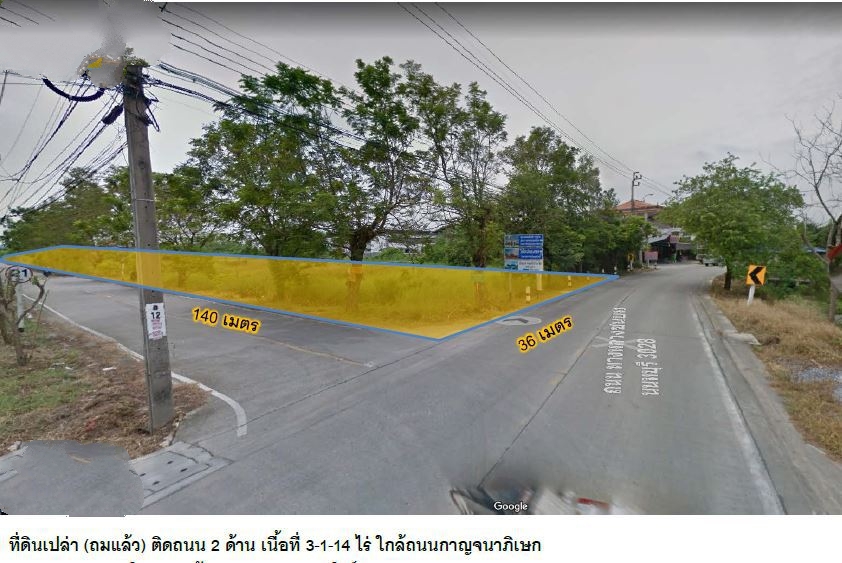 ที่ดินเปล่าถมแล้ว เนื้อที่  3-1-14 ไร่ ติดถนนซอยวัดศรีประวัติ ต.ศาลากลาง อ.บางกรวย รูปที่ 1