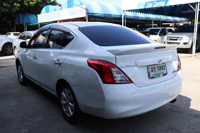 ขายรถสีขาว NISSAN ALMERA 1.2 VL AUTO 2012 รถบ้านผ่อนถูกพร้อมใช้แถมฟรีดาวน์ รูปที่ 1