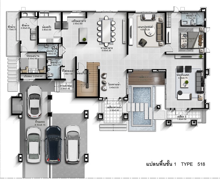 P53HF2001402For saleNarasiri Pinklao-Sai 1 4bed5bath518sqm.54,600,000‬baht รูปที่ 1