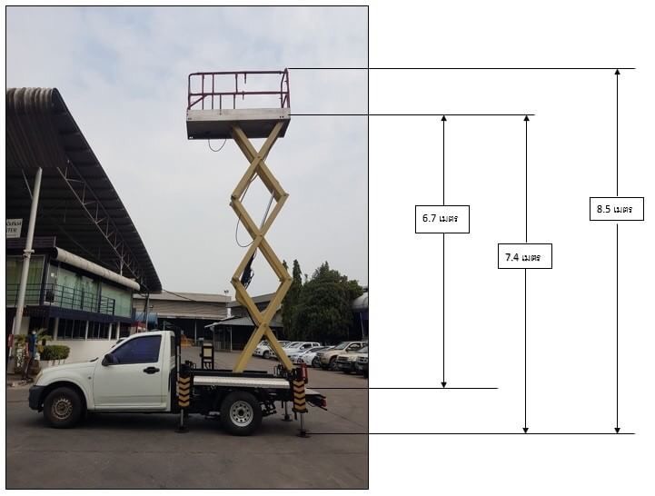 รถกระเช้าติดกระบะ Scissor Lift รูปที่ 1