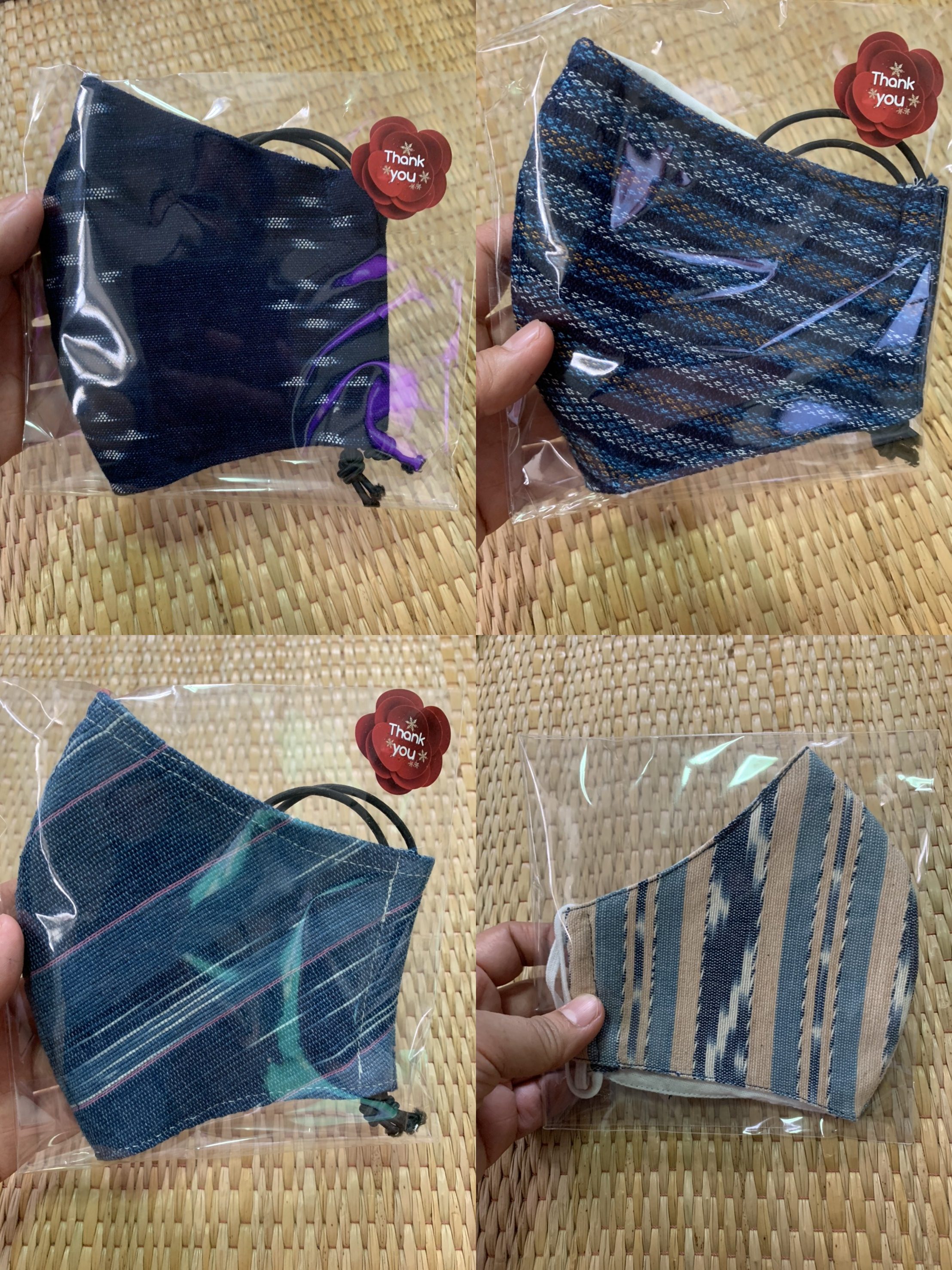 มาแล้วจ้าหน้ากากผ้าครามทอจากผ้าฝ้าย 100% 69 บาท รูปที่ 4