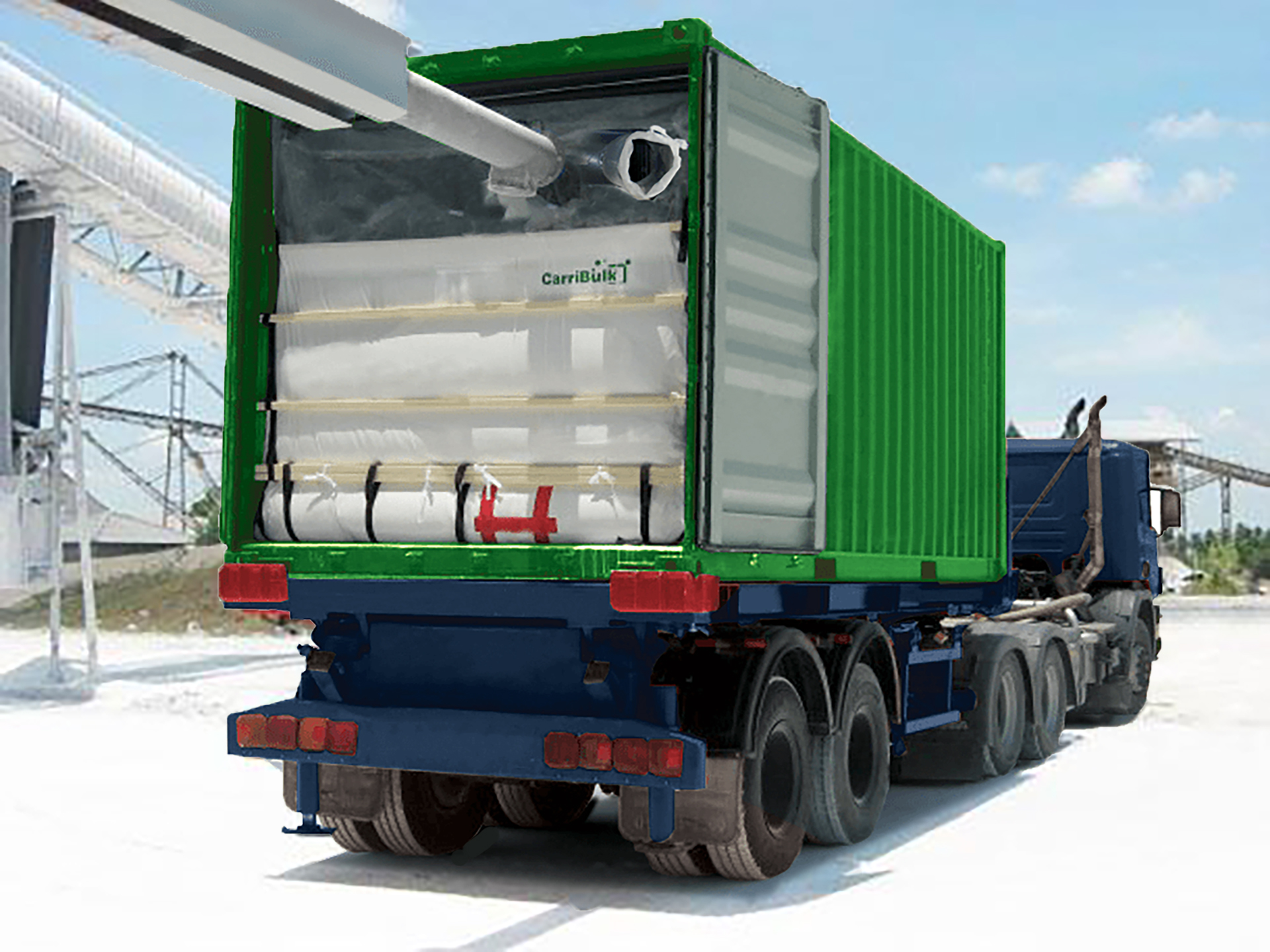 ขาย Container Liner ถุงบรรจุสินค้าในตู้คอนเทนเนอร์ผลิตจากฟิล์มโพลีเอททีลีน รูปที่ 1