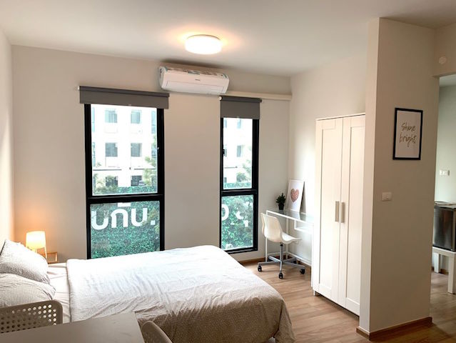 Nice room for rent Unio Sukhumvit 72 clean peaceful BTS Bearing รูปที่ 1