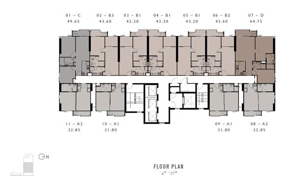 ขายใบจอง/ขายดาวน์ Chapter One Flow บางโพ วิวแม่น้ำเจ้าพระยา มีความเป็นส่วนตัวสูง รูปที่ 3