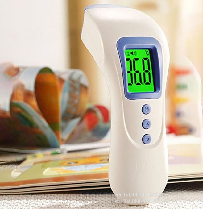 Infrared Thermometer วัดไข้ วัดอุณหภูมิ แบบไม่สัมผัสชาร์จไฟได้ น้ำหนักเบา รูปที่ 3