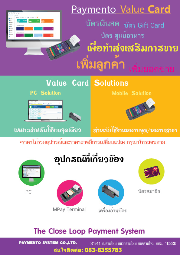 เพิ่มยอดขาย ด้วยโปรแกรมระบบแวลลูการ์ด สำหรับธุรกิจ รูปที่ 2