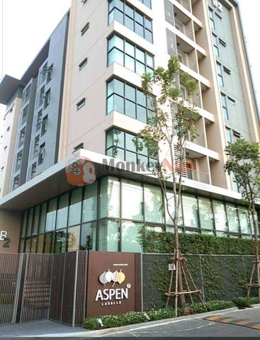 ให้เช่า Aspen Condo ลาซาล 25 ตร.ม. ชั้น 8 ใกล้รถไฟฟ้าสายสีเหลือง รูปที่ 1