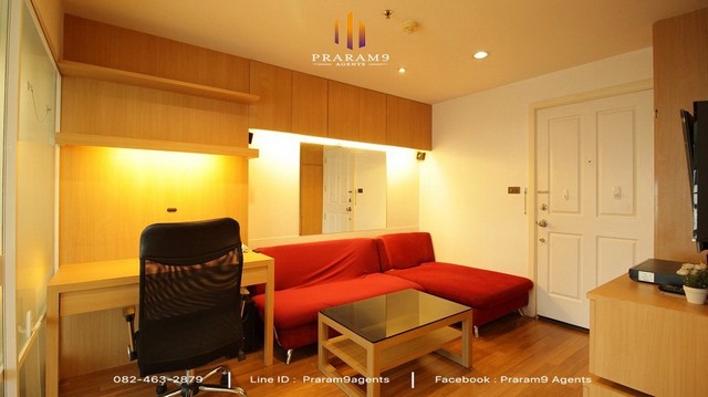ให้เช่า LPN Place พระราม 9 รัชดา พื้นที่ 34 ตรม 1นอน ตึก C ชั้น 22 Fully furnished ใกล้ MRT พระราม 9 รูปที่ 1