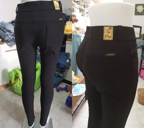 จำหน่าย กางเกงสกินนี่ผ้ายืดราคาถูก ทรงสวย ใส่สบาย เนื้อผ้าดี ไม่เป็นขน รูปที่ 4