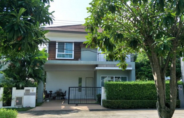 (เช่า) FOR RENT CLUSTER VILLE 2 RAMA 5 / 3 beds 3 baths / 45 Sqw. 25,000 THE WALK RATCHAPRUK รูปที่ 1