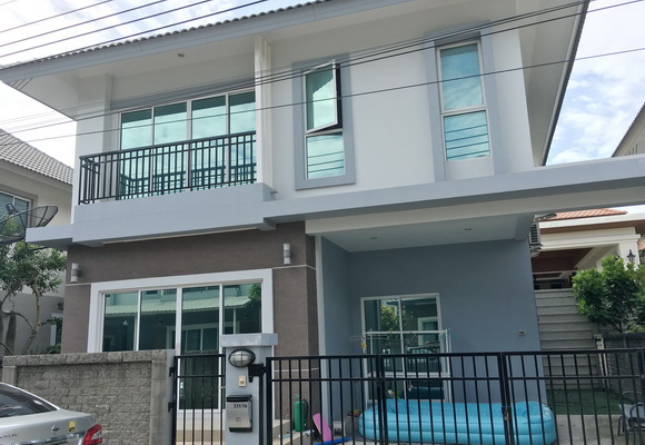 (เช่า) FOR RENT BAANRIMSUAN SCENERY BANGNA / 3 beds 3 baths / 40 Sqw. 20,000 CLOSE MEGA BANGNA รูปที่ 1