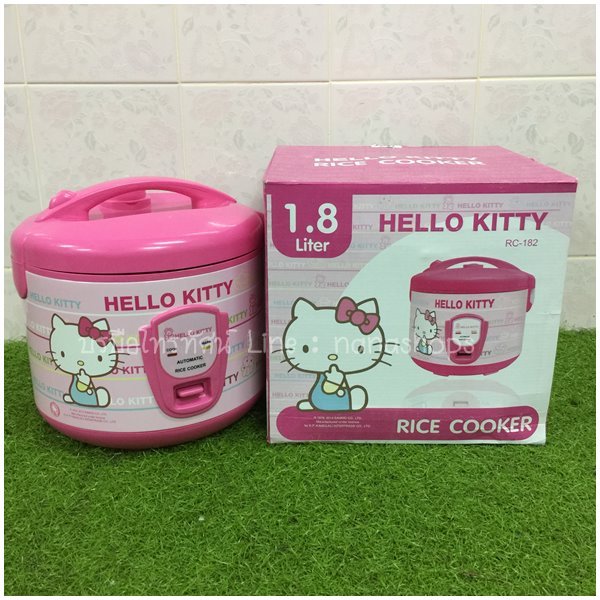 #Hello Kitty หม้อหุงข้าวไฟฟ้า 1.8 ลิตร ลายลิขสิทธิแท้ รูปที่ 1