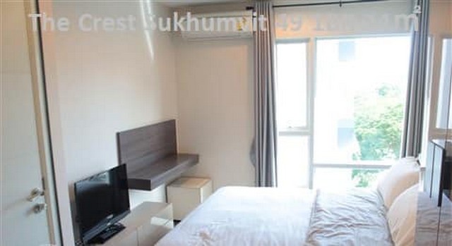 The Crest Sukhumvit 49 fully furnished clean beautiful decoration BTS ทองหล่อ รูปที่ 1