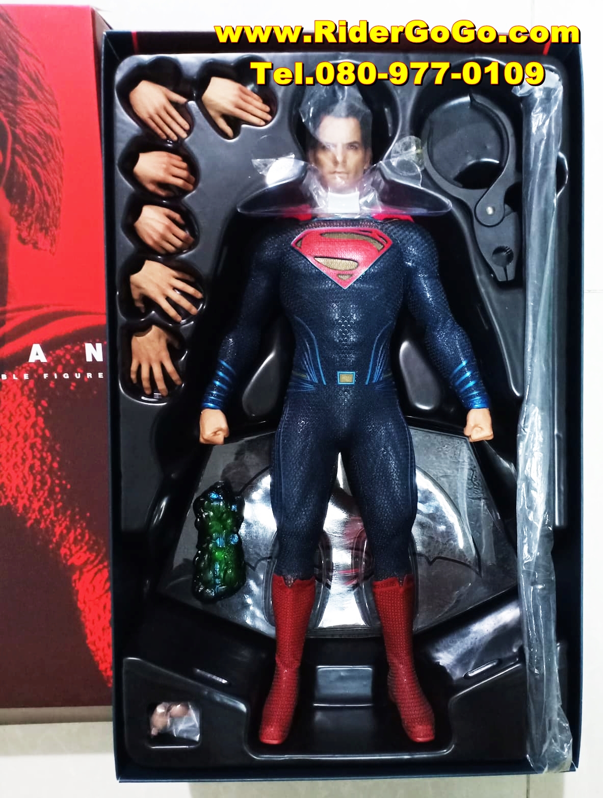 HOT TOYS BATMAN VS SUPERMAN : DAWN OF JUSTICE SUPERMAN + (Kryptonite Special Edition) โมเดลซุปเปอร์แมน ภาคประทะแบทแมน สภาพสวยของแท้ แถมคริปโตไนต์ รูปที่ 2