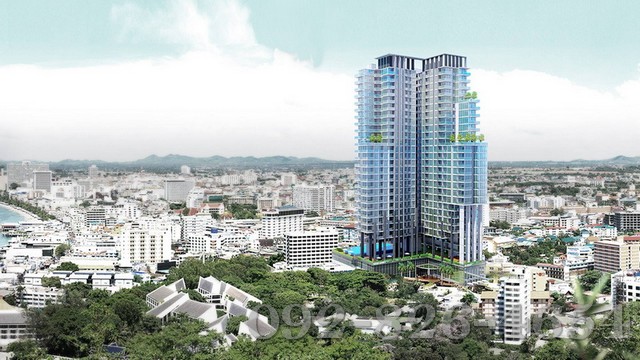 ขายดาวน์ขาดทุน คอนโด City Garden Tower ชั้น 10 ห้องมุม วิวทะเล 35 ตรม. รูปที่ 1