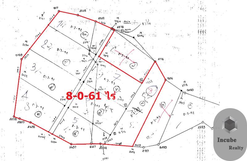P92LR2007003 ขายที่ดิน 8-0-61 ไร่ อยู่ในซอยคีรีนคร 7 23 ล้านบาท รูปที่ 1