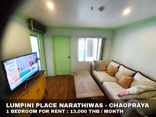 (เช่า) FOR RENT LUMPINI PLACE NARATHIWAS-CHAOPRAYA / 1 bedroom / 40 Sqm. 13,000  รูปที่ 1