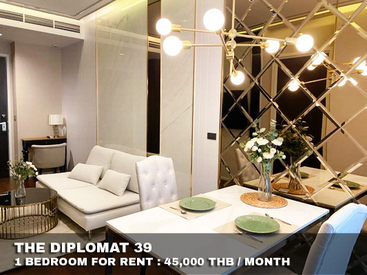 (เช่า) FOR RENT THE DIPLOMAT 39 / 1 bedroom / 54 Sqm. 45,000 CLOSE BTS PHOMPONG รูปที่ 1