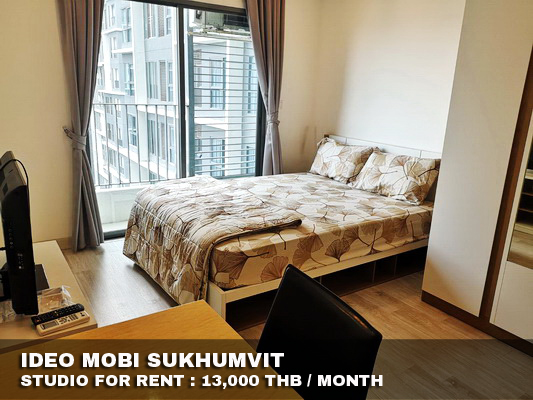 (เช่า) FOR RENT IDEO MOBI SUKHUMVIT / Studio / 22 Sqm. 13,000 CLOSE BTS ONNUT รูปที่ 1