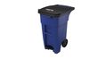 BRUTE STEP-ON ROLLOUT CONTAINER 32 GALLON WITH CASTERS