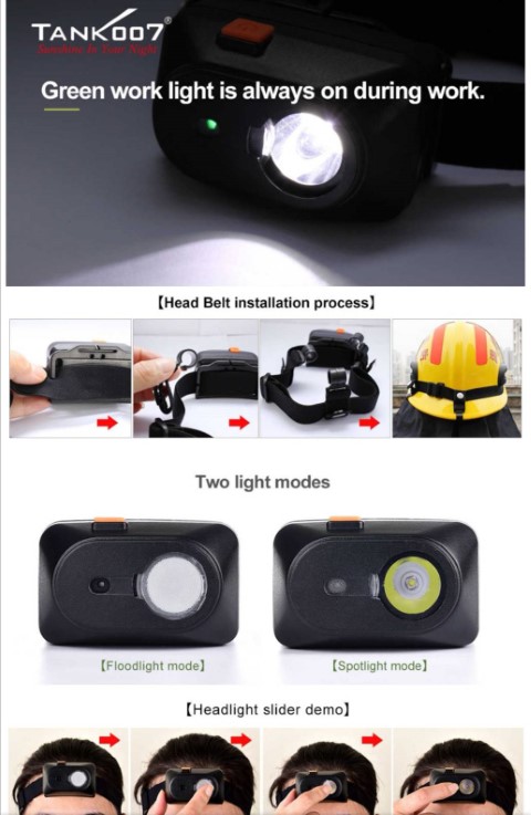 ไฟฉายคาดหัวนิรภัยกันระเบิด,explosion proof flashlight รูปที่ 6
