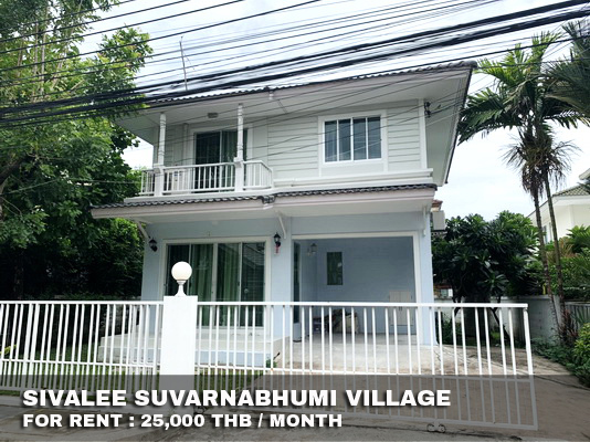 (เช่า) FOR RENT SIVALEE SUVARNABHUMI / 3 beds 2 baths / 52 Sqw.**25,000** CLOSE MEGA BANGNA รูปที่ 1