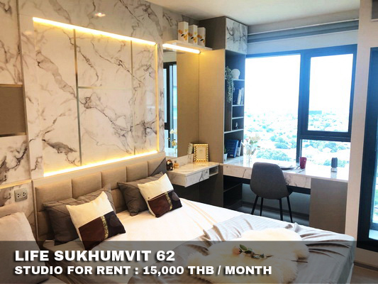 (เช่า) FOR RENT LIFE SUKHUMVIT 62 / Studio / 26 Sqm.**15,000** CLOSE BTS BANGCHAK รูปที่ 1