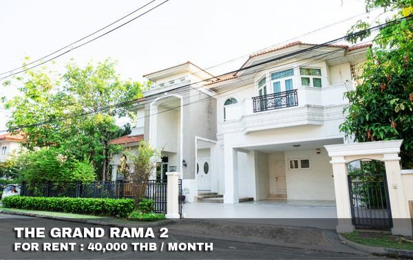 (เช่า) FOR RENT THE GRAND RAMA 2 / 4 beds 4 baths / 106 Sqw.**40,000** CLOSE CENTRAL MAHACHAI รูปที่ 1