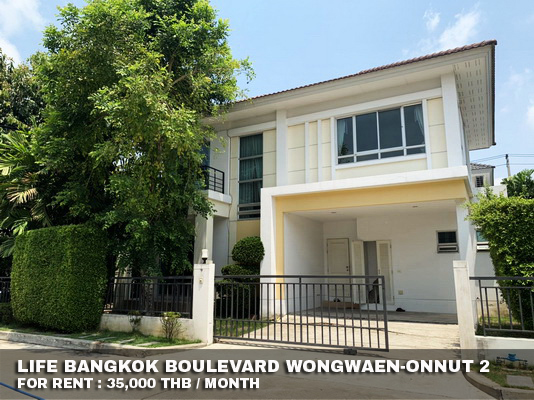 (เช่า) FOR RENT LIFE BANGKOK BOULEVARD WONGWAEN-ONNUT 2 / 3 beds 3 baths / 63 Sqw.**35,000** รูปที่ 1