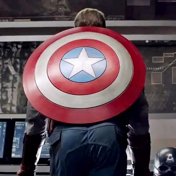 โล่กัปตันอเมริกา Captain America Shield Replica ขนาด1/1 หรือขนาดสมจริงแบบที่ใช้ถ่ายทำภาพยนตร์ ของใหม่ รูปที่ 4