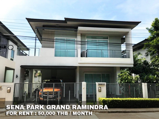 (เช่า) FOR RENT SENA PARK GRAND RAMINDRA / 3 beds 3 baths / 65 Sqw.**50,000** รูปที่ 1