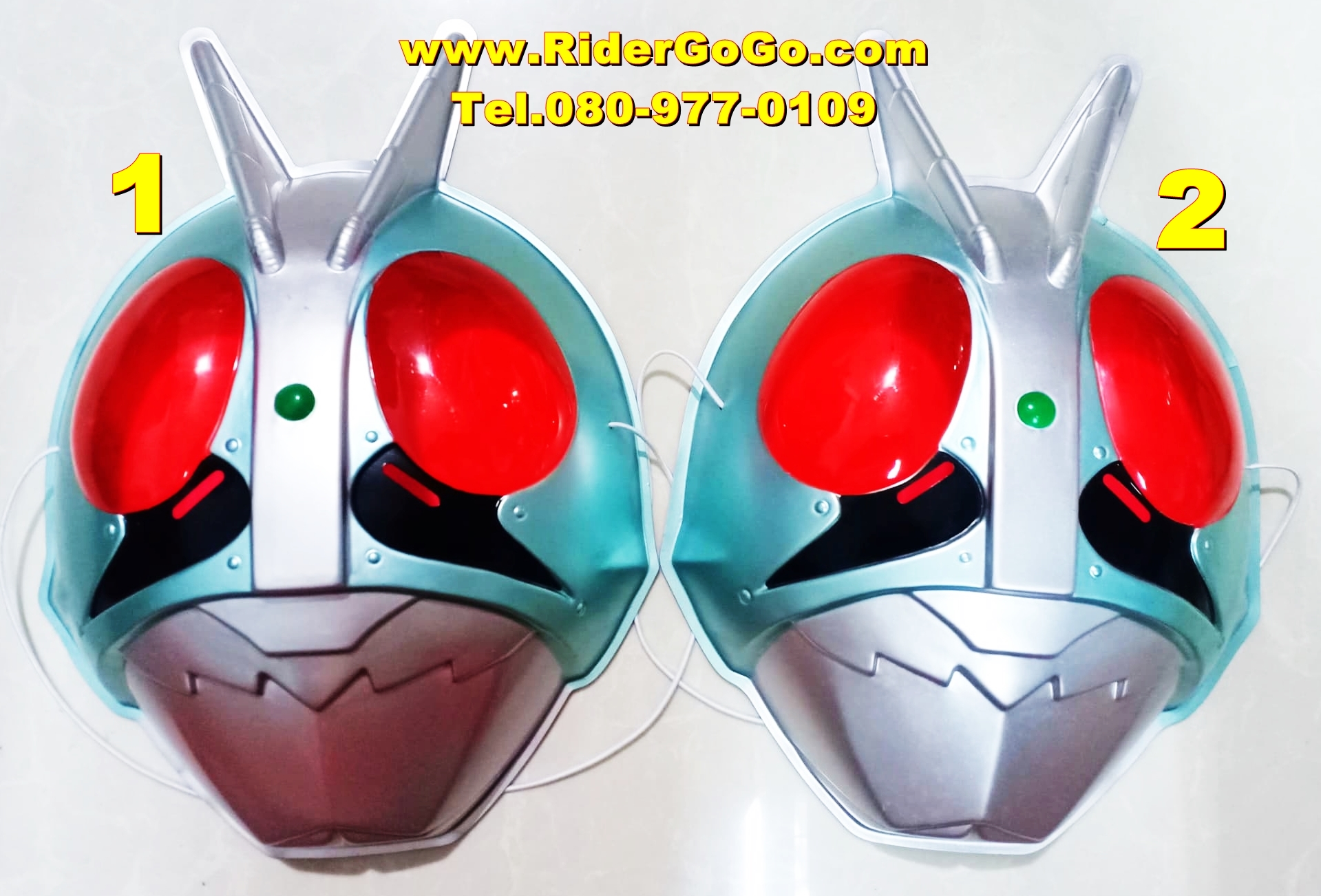 หน้ากากไอ้มดแดงวี1 หน้ากากมาสค์ไรเดอร์วี1 Masked Rider V1 Plastic Mask พลาสติกหนาอย่างดี ของแท้จากประเทศญี่ปุ่น รูปที่ 1