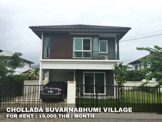 (เช่า) FOR RENT CHOLLADA SUVARNABHUMI / 3 beds 2 baths / 63 Sqw.**19,000** CLOSE SUVARNABHUMI รูปที่ 1