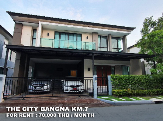 (เช่า) FOR RENT THE CITY BANGNA KM.7 / 4 beds 4 baths / 65 Sqw.**70,000** CLOSE MEGA BANGNA รูปที่ 1