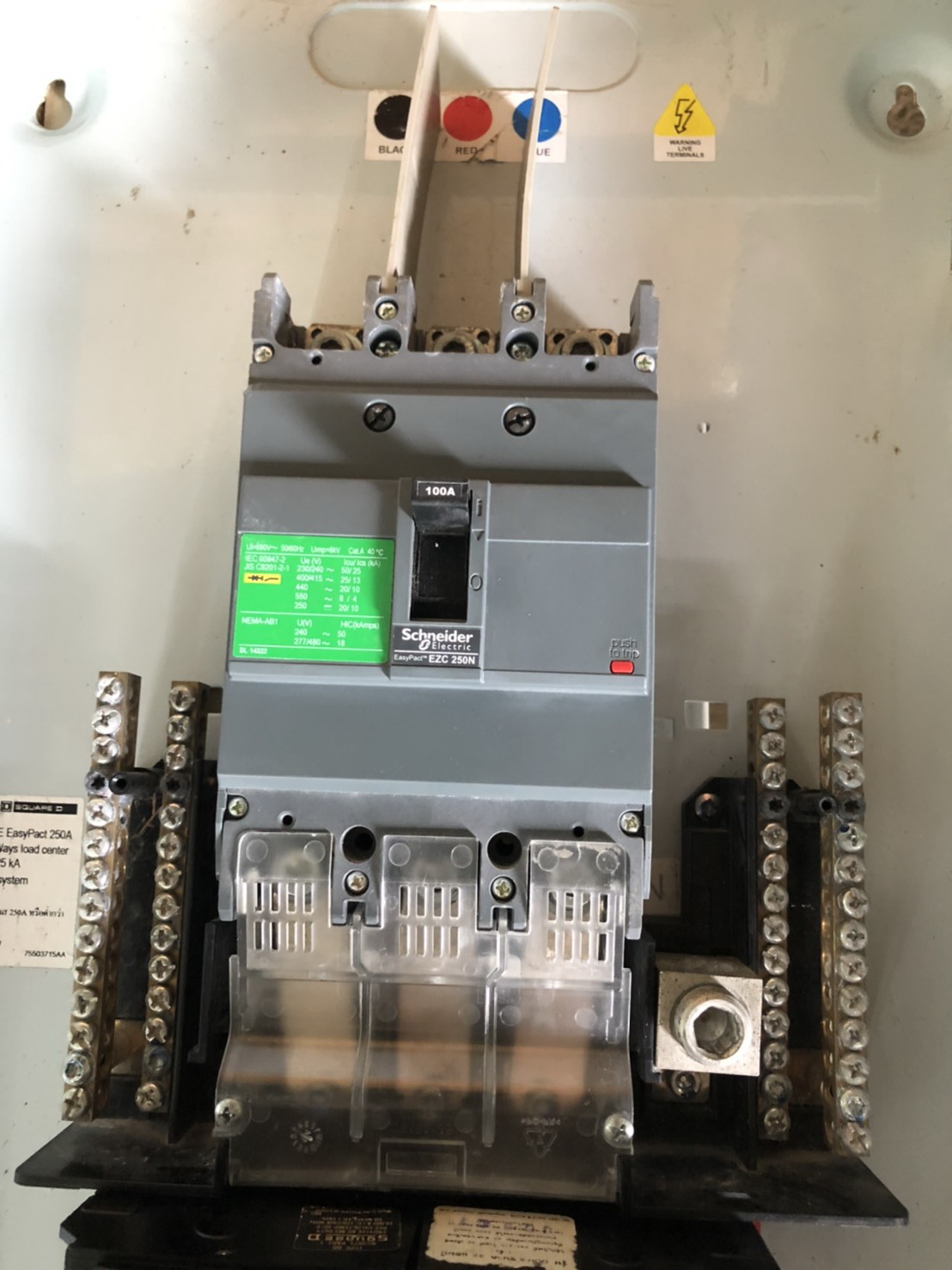ขาย ตู้ เมน เบรกเกอร์ ตู้ไฟ โหลดเซ็นเตอร์  48 ช่อง เมน 100A แอมป์ ลูกย่อย Main Breaker Load center มือสอง รูปที่ 3
