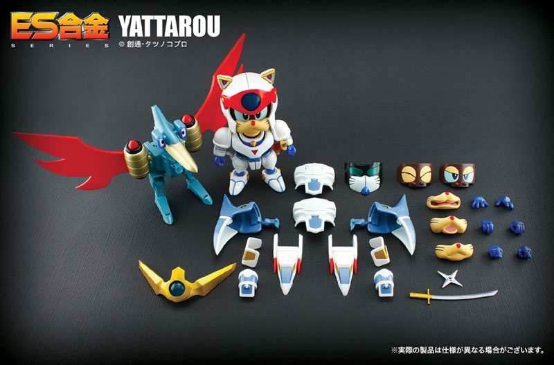 โมเดลสามเหมียวยอดนินจา นินจาแมว ยัททาโร่ Samurai Pizza Cats Teyandee Yattarou ES Gokin Action Toys ของใหม่ของแท้ จากประเทศญี่ปุ่น รูปที่ 4