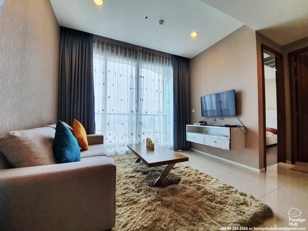 Mae Nam Residence, For rent 44sqm, 1Bedroom 1Bahtroom, Nearby BTS Sapan Taksin รูปที่ 1