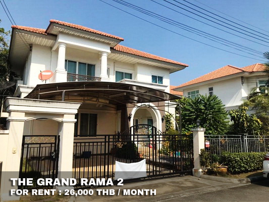 (เช่า) FOR RENT THE GRAND RAMA 2 / 4 beds 3 baths / 90 Sqw.**26,000** CLOSE CENTRAL MAHACHAI รูปที่ 1