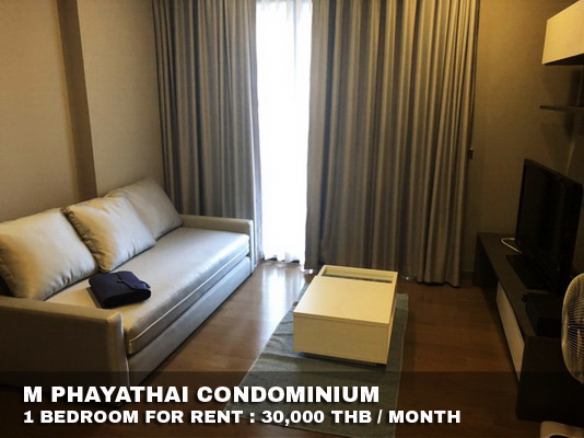 (เช่า) FOR RENT M PHAYATHAI / 1 bedroom / 50 Sqm.**30,000**  CLOSE BTS VICTORY MONUMENT รูปที่ 1