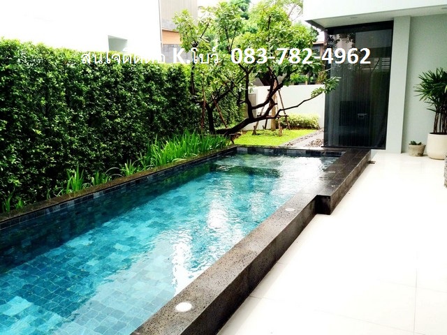 CC1176 Luxury house for rent with swimming pool  A neighborhood along the express near East ville รูปที่ 1