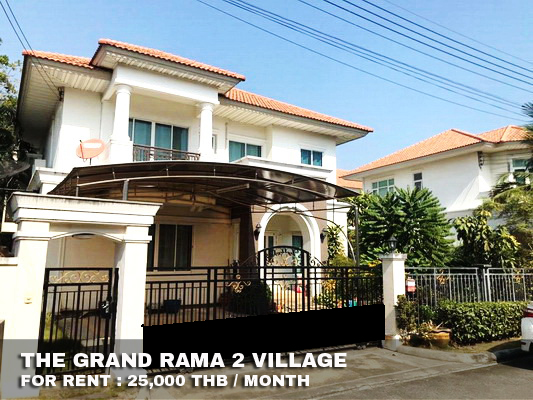 (เช่า) FOR RENT THE GRAND RAMA 2 / 4 beds 3 baths / 89 Sqw.**25,000** Fully Furnished.  รูปที่ 1