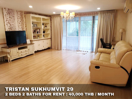 (เช่า) FOR RENT TRISTAN SUKHUMVIT 39 / 2 beds 2 baths / 110 Sqm.**40,000** CLOSE EMQUARTIER รูปที่ 1