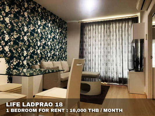 (ให้เช่า) FOR RENT LIFE LADPRAO 18 / 1 bedroom / 45 Sqm.**16,000** CLOSE MRT LADPRAO รูปที่ 1