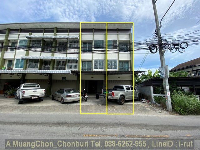 อาคารพาณิชย์ 3 ชั้น เมืองชลบุรี แหล่งชุมชนและหมู่บ้าน ทำเลค้าขายได้ รูปที่ 1