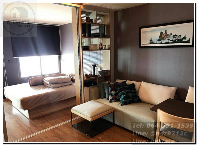 ให้เช่าห้องโทนเข้มสงบ U Delight Residence Riverfront Rama 3  รูปที่ 1