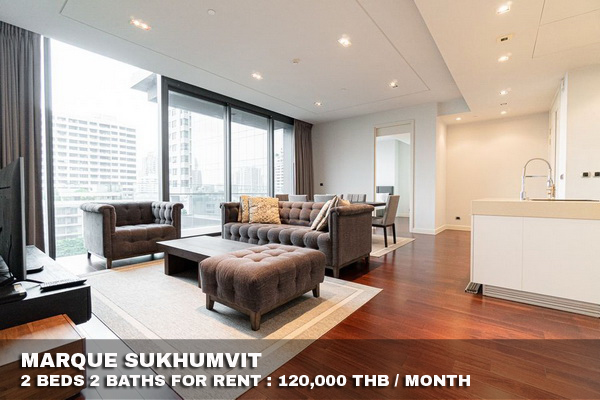 (เช่า) FOR RENT MARQUE SUKHUMVIT / 2 beds 2 baths / 125 Sqm.**120,000** CLOSE BTS PHOMPONG รูปที่ 1