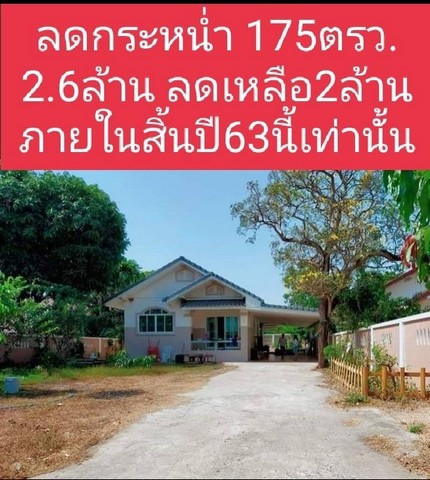 ขายบ้านสวนน่ารัก 175 ตรว อยู่ในหมู่บ้านสวนแสนสุข บ้าน 2 ห้องนอน 1 ห้องโถง 1 ห้องเล็ก 1 ห้องน้ำ รูปที่ 1