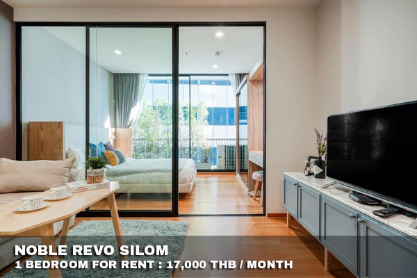 (เช่า) FOR RENT NOBLE REVO SILOM / 1 bedroom / 32 Sqm.**17,000**CLOSED BTS SURASAK รูปที่ 1