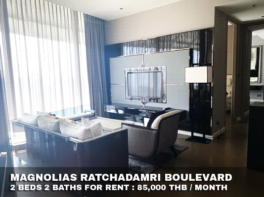 (เช่า) FOR RENT MAGNOLIAS RATCHADAMRI BOULEVARD / 2 beds 2 baths / 84 Sqm.**85,000**  รูปที่ 1