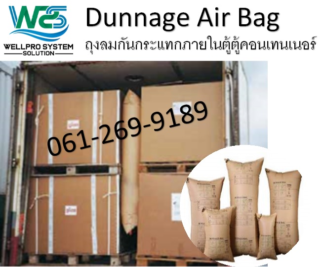 Dunnage Air Bag  ถุงลมกันกระแทกภายในตู้ตู้คอนเทนเนอร์ ช่วยให้สินค้าภายในตู้ไม่โค่นล้ม รูปที่ 1